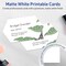 Avery Printable Geo Business Cards, Sure Feed Technology, 2" x 3-1/2", Matte White Cardstock, Print-to-The-Edge, Laser/Inkjet Printable, 80 Total